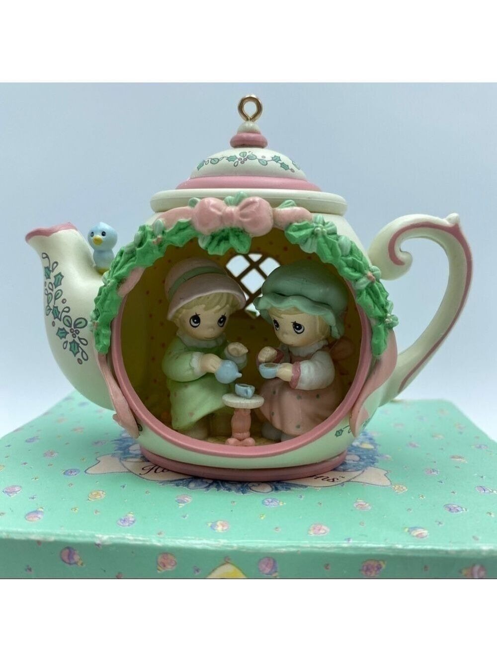 Enesco Precious Moments "Our Friendship Hits The Spot" 1992 Ornament #831239